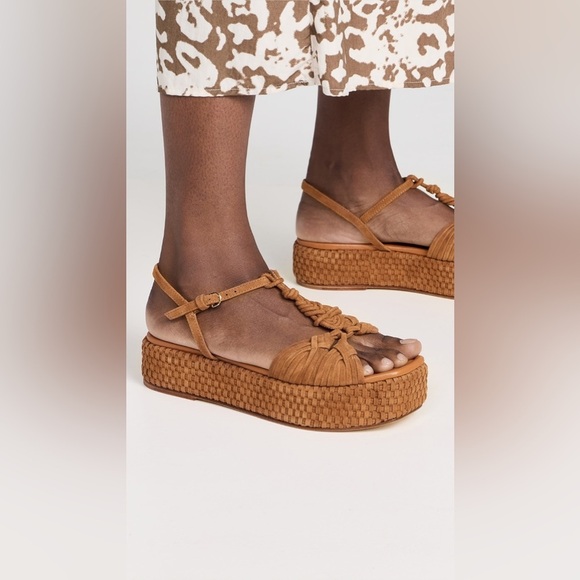 Ulla Johnson Shayna Macrame Braided Platform in Sierra size 8.5 - Picture 4 of 17